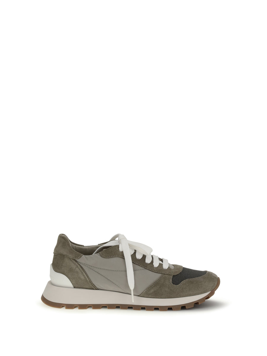 Brunello Cucinelli Upper: 30% polyester sneaker in beige