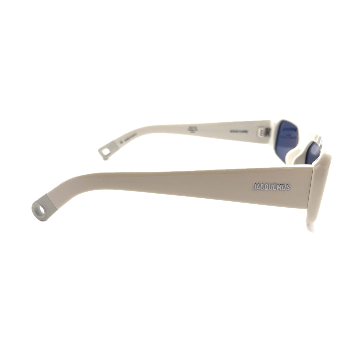 Jacquemus Les lunettes Rond Carré JAC 11 C2 White Bianco Acetate Occhiali Sole