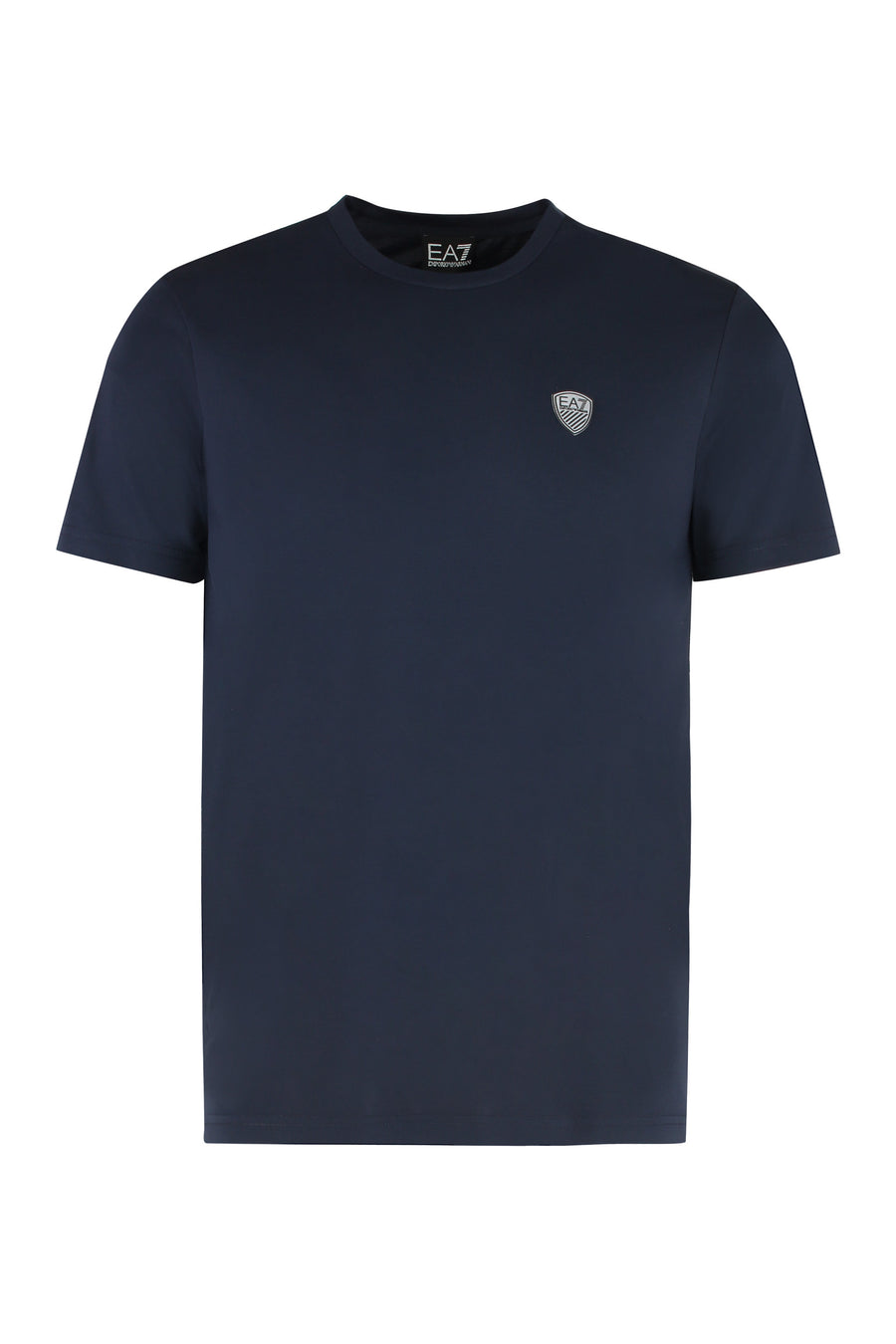 T-Shirt With Logo Blue Viscose T-shirts