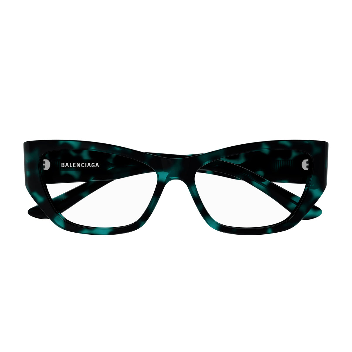 Balenciaga BB0372O Linea Everyday 003 Havana Blu Transparent Multicolore Acetate Occhiali Da Vista