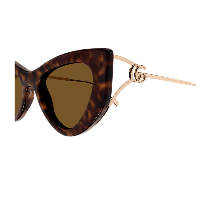 GG1565S LINE FORK 002 Havana Marrone Acetate/ Metal Occhiali Sole