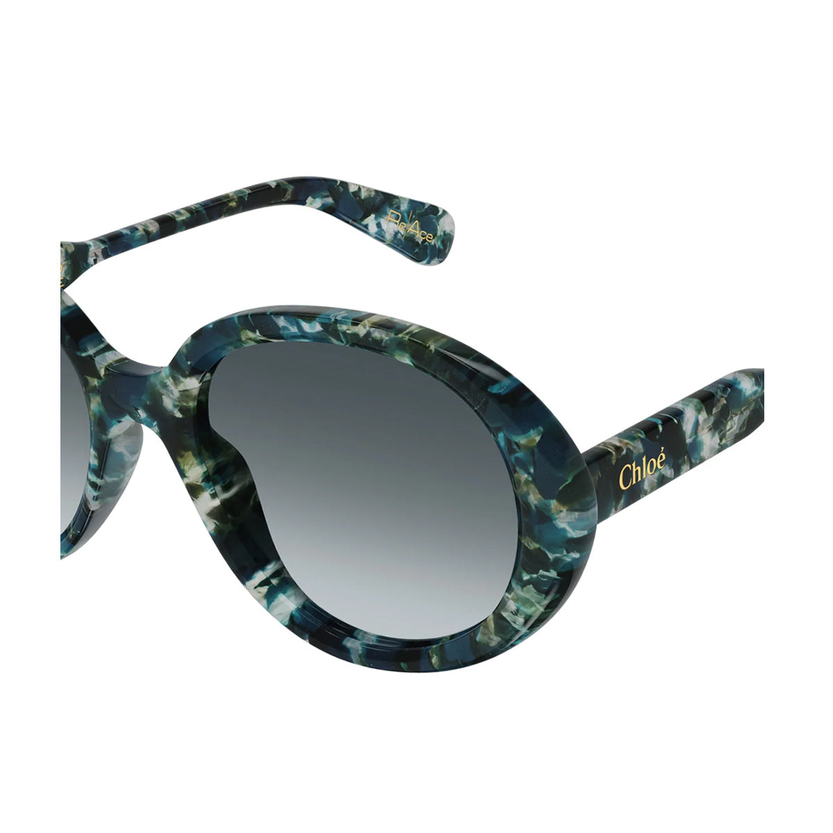 CH0221S Linea Gayia 004 Verde Recycled Acetate Occhiali Sole