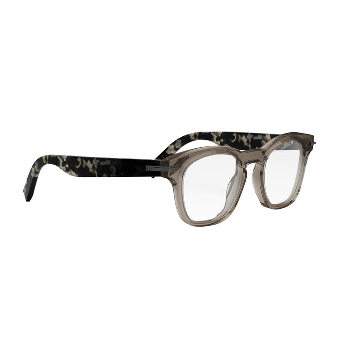 DiorBlackSuitO S21I 6400 Transparent Khaki Beige Acetate Occhiali Da Vista