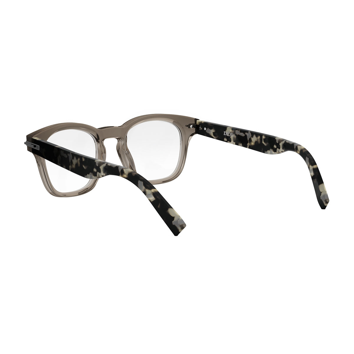 DiorBlackSuitO S21I 6400 Transparent Khaki Beige Acetate Occhiali Da Vista