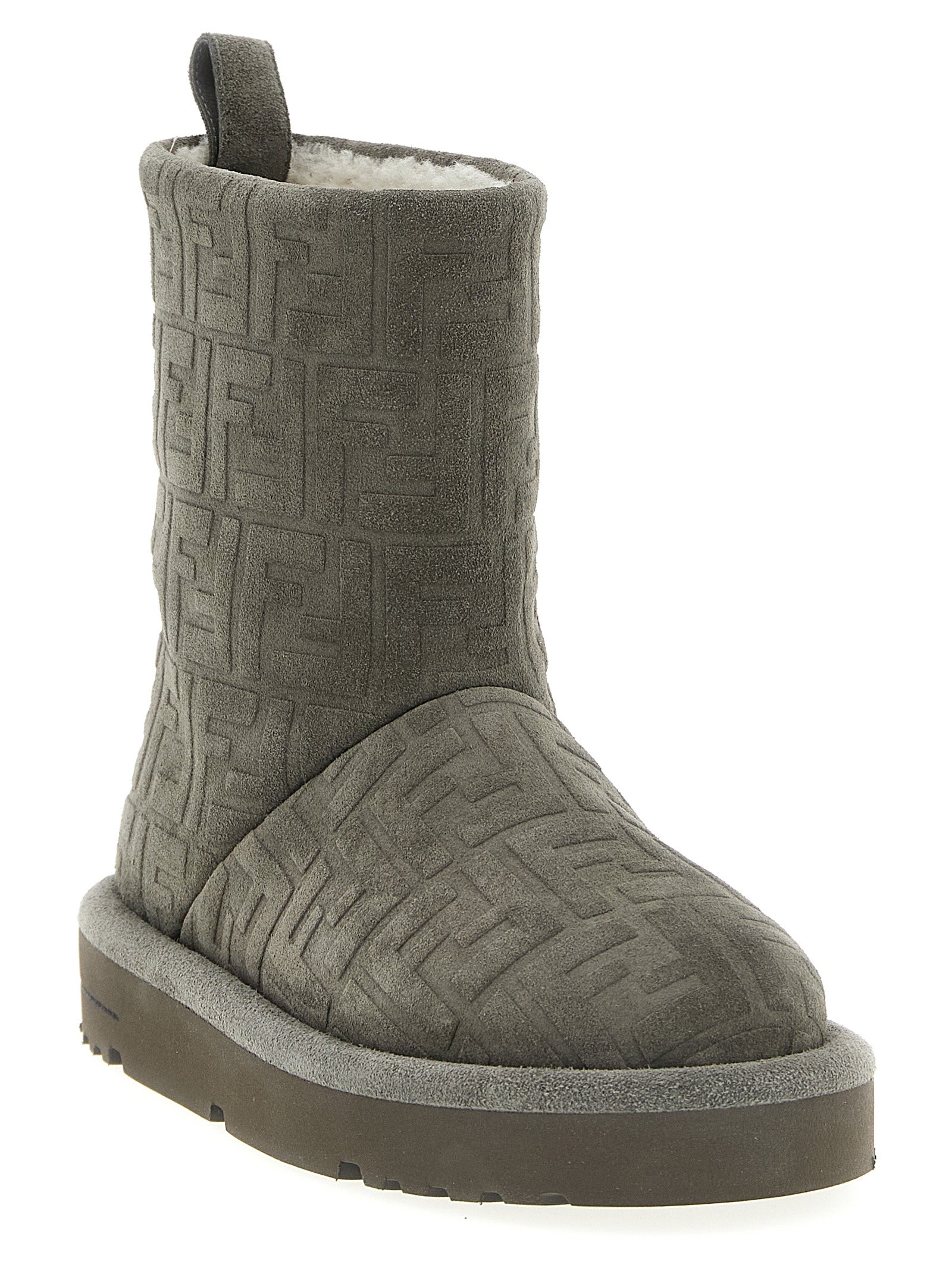 Apres Chic boots Gray Calfskin Leather (bos Taurus) Boots, Ankle