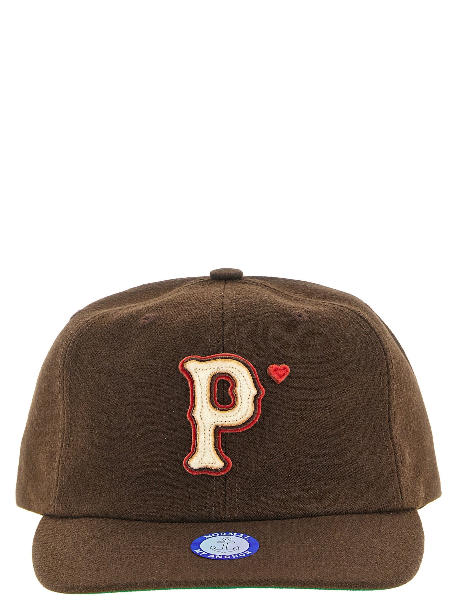 P cap Brown Acrylic Hat