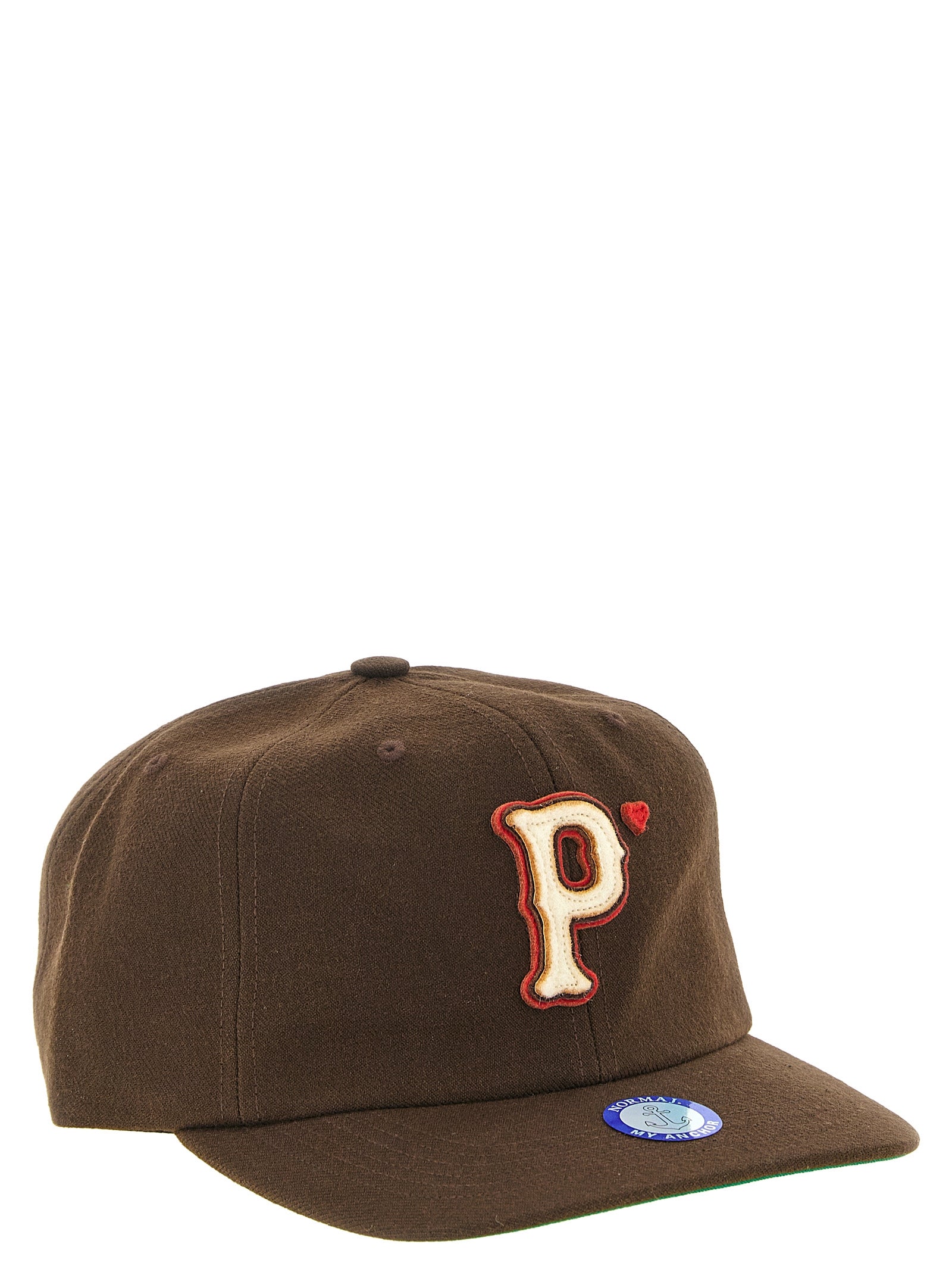 P cap Brown Acrylic Hat