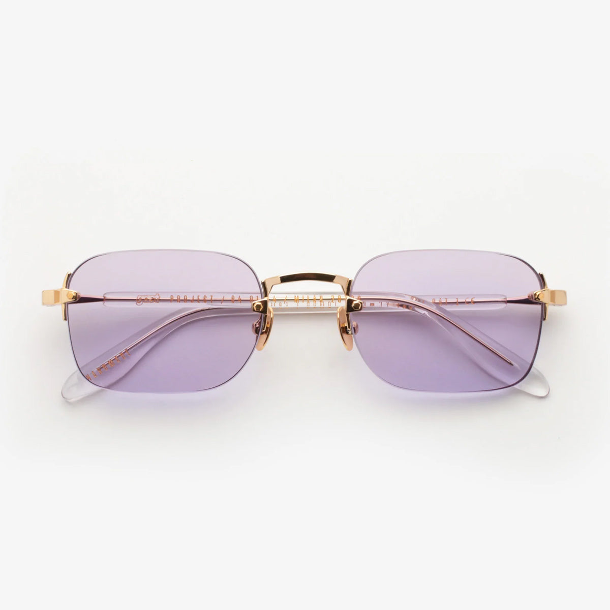 Gast Domsa DOM04 Gold Light Violet Oro Metal Occhiali Da Sole
