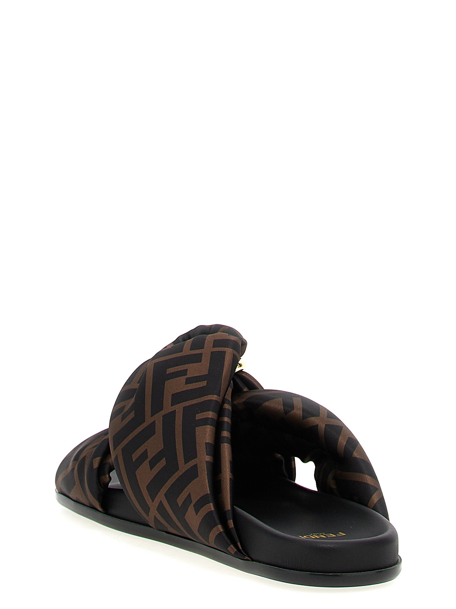 Fendi Feel slides Brown Polyester Sandal