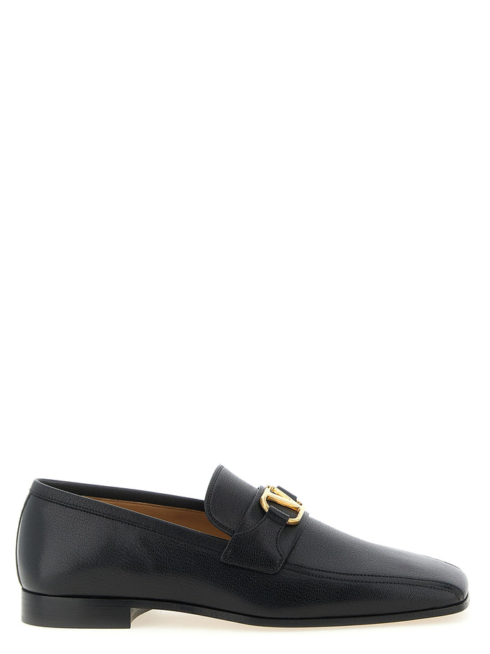 Valentino Garavani Vlogo Signature loafers Black Cotton