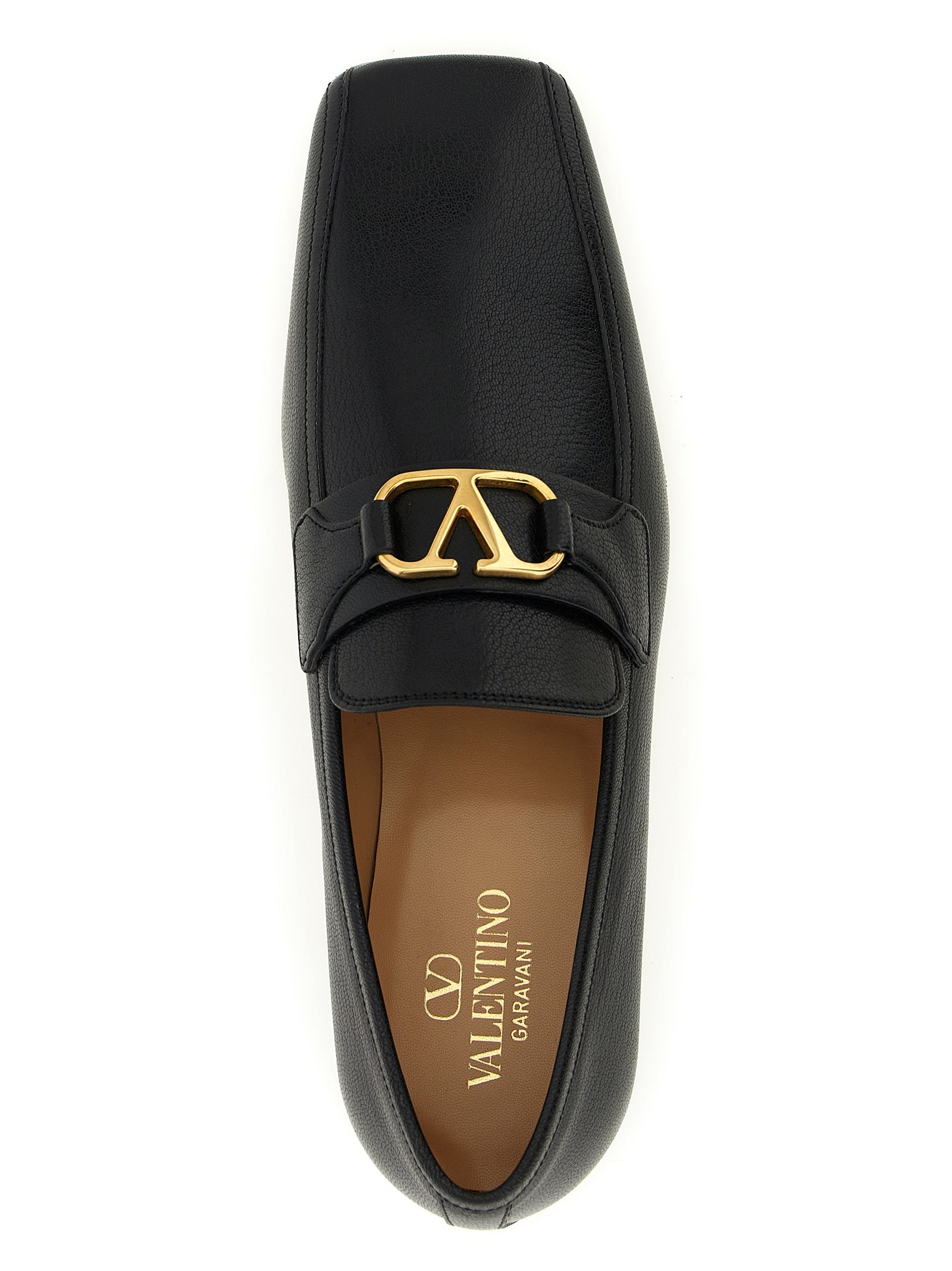 Valentino Garavani Vlogo Signature loafers Black Cotton