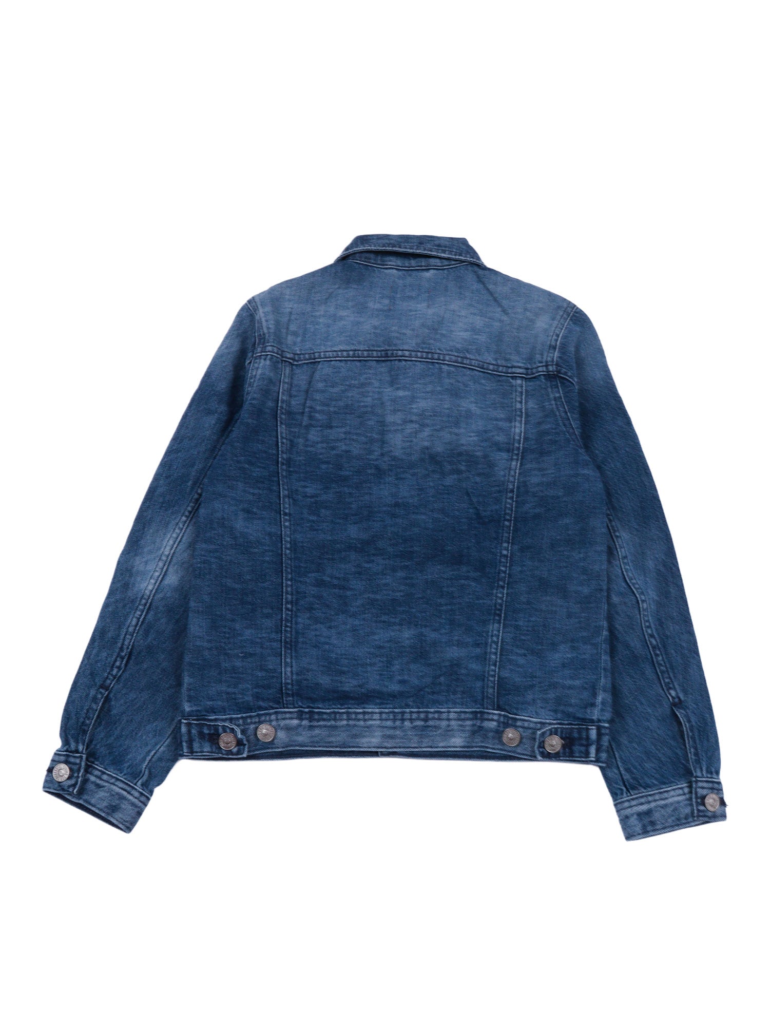 Jackets Blue Cotton Short Puffer