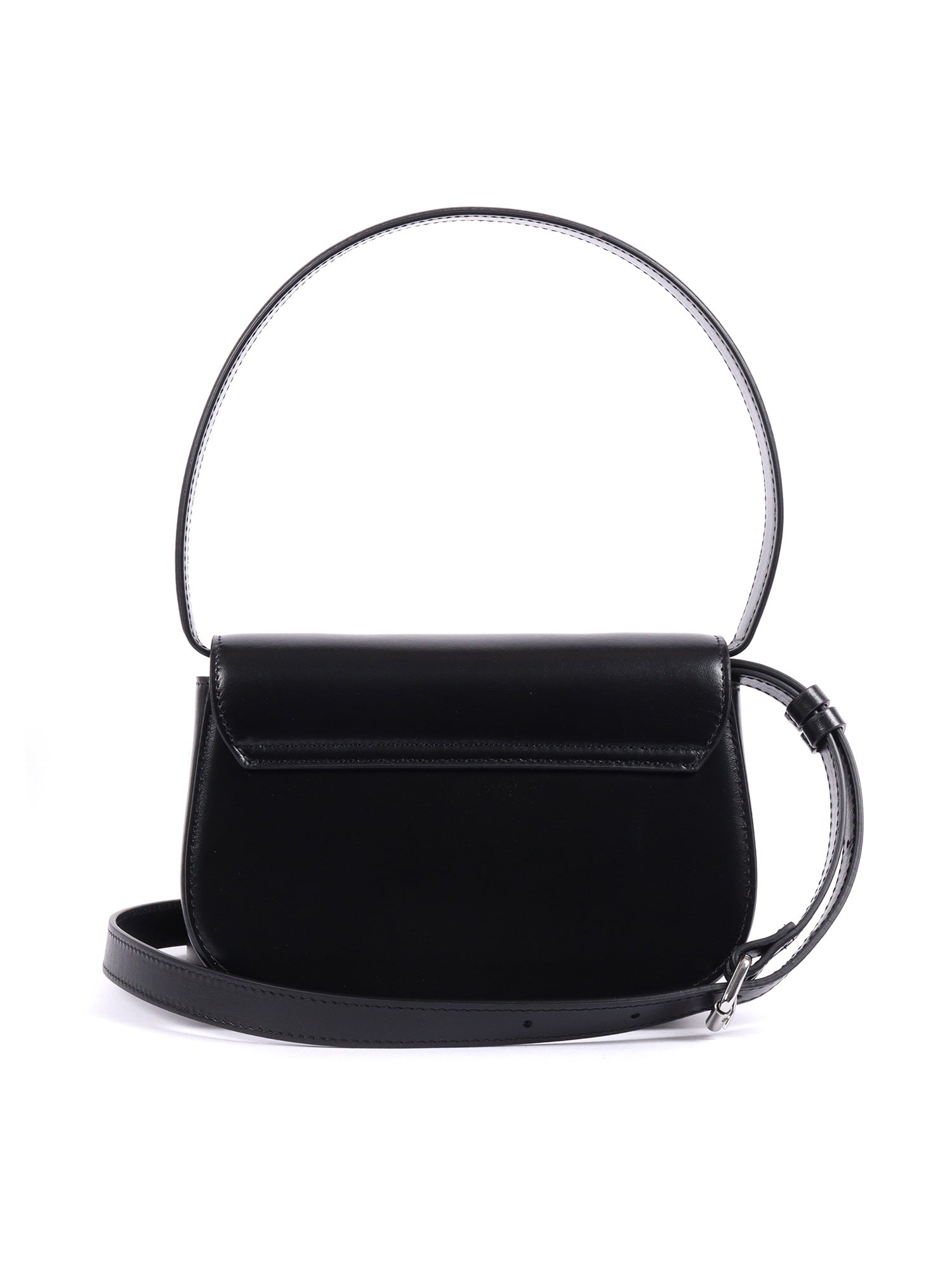 Shoulder Bags Black Polyurethane Material Cross