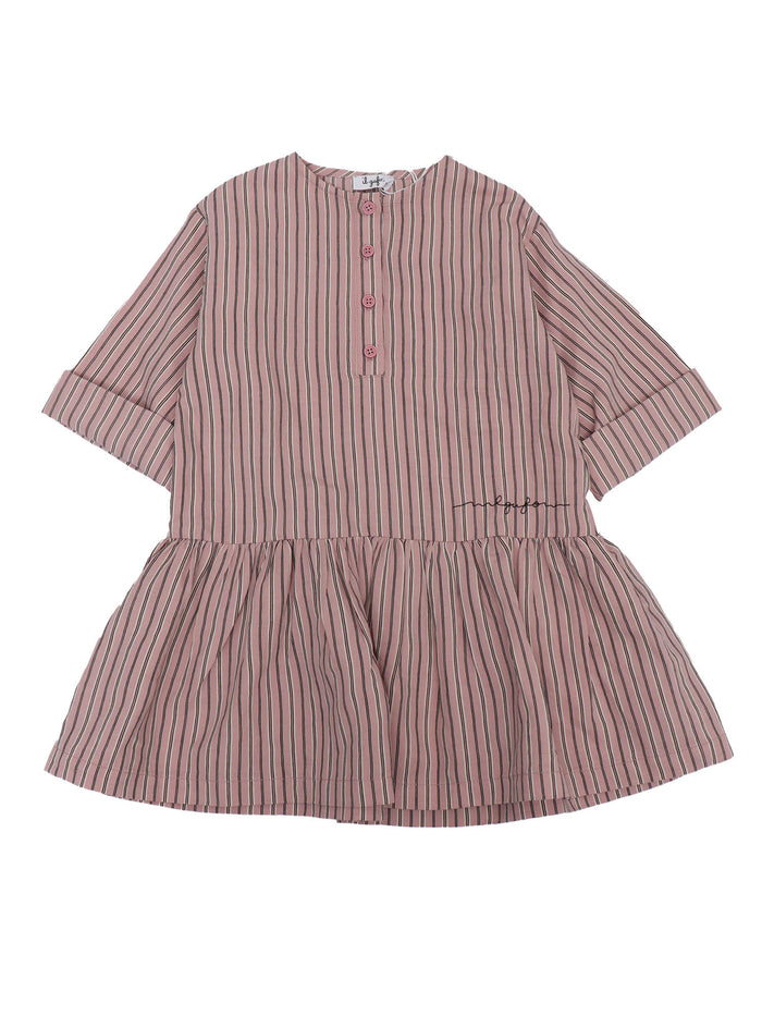 LONG DRESS Pink Viscose Polyester