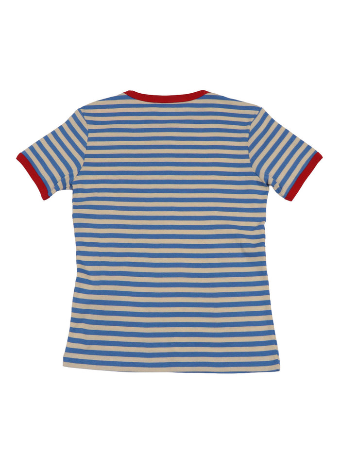 T-shirts Blue Cotton Short Sleeves T-shirt