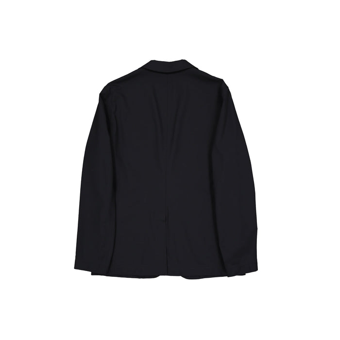 Herno Single-Breasted Blazer Black Elastane Polyamide