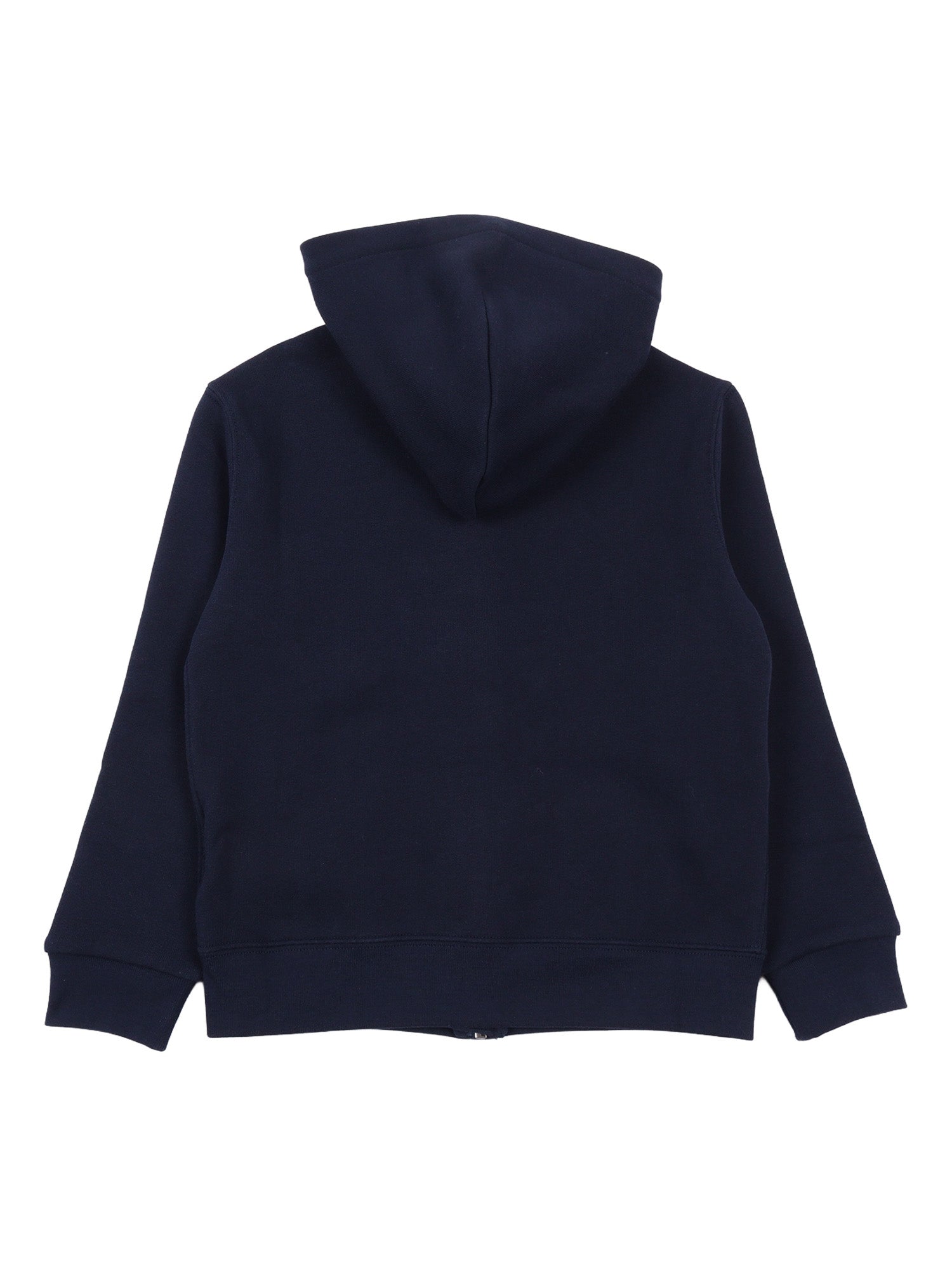 FZ HOOD-TOPS-KNIT Blue Cotton Recycled Polyester Sweatshirt