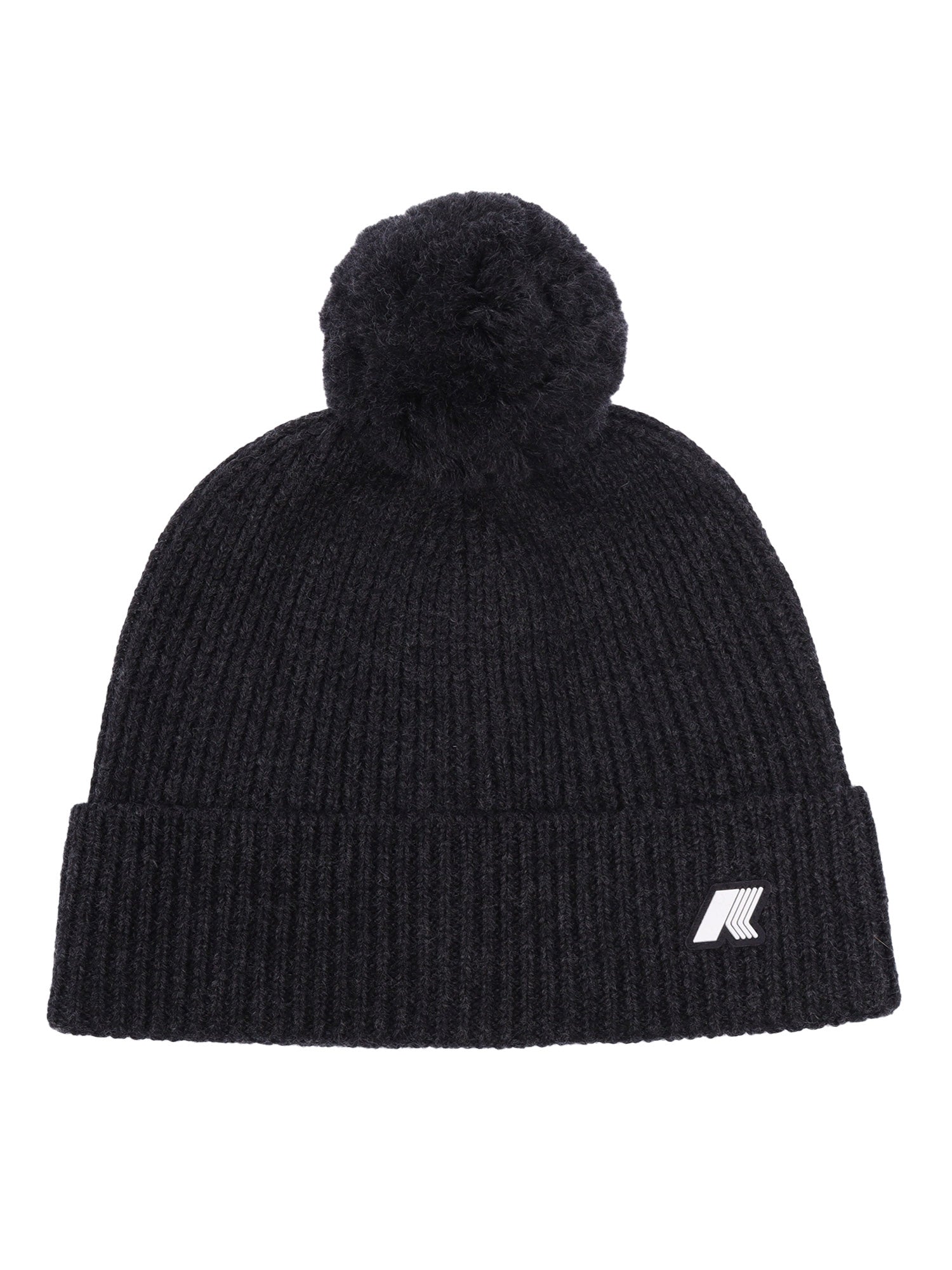 P. Vincienne Cardigan Stitch Cap Black Hat