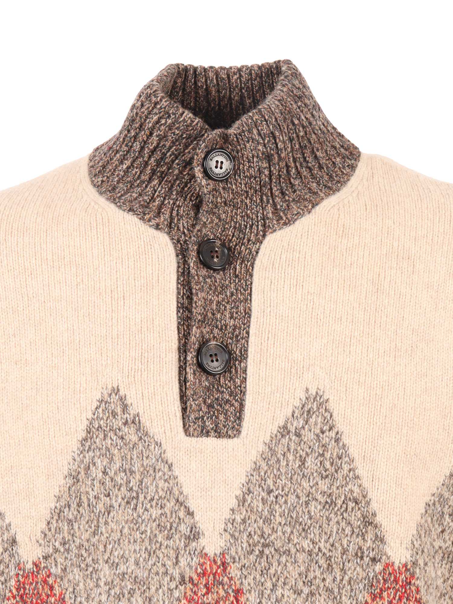 T Neck Pullover Button Camel Wool Turtleneck