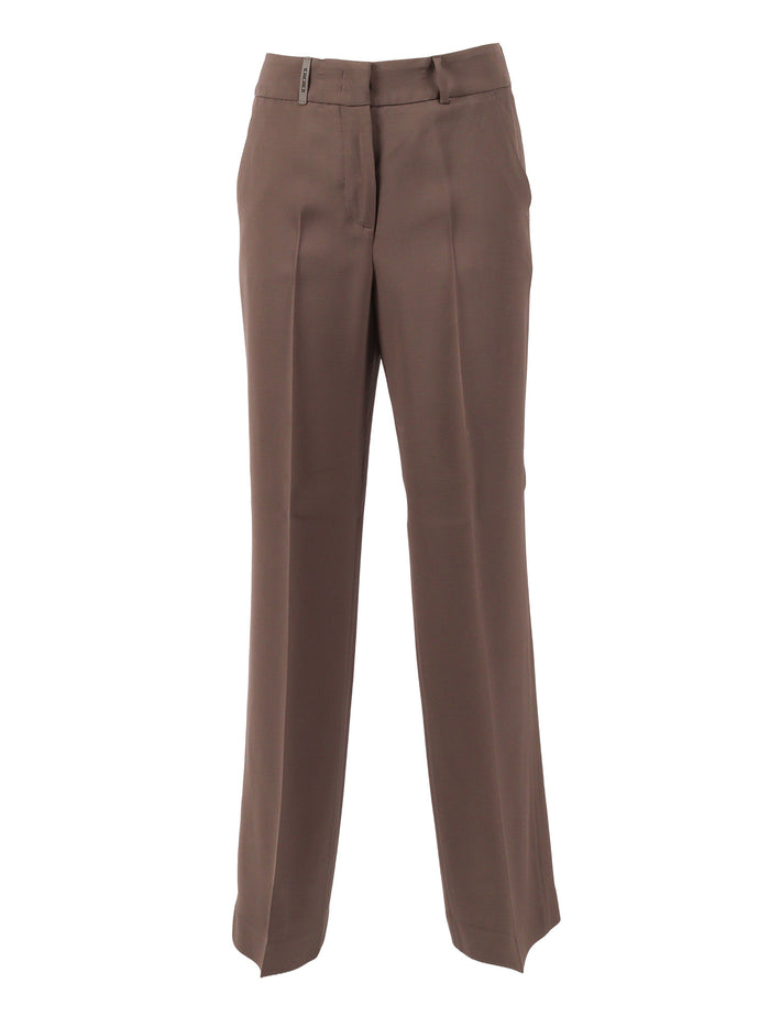 WOMAN TROUSERS Brown Pant