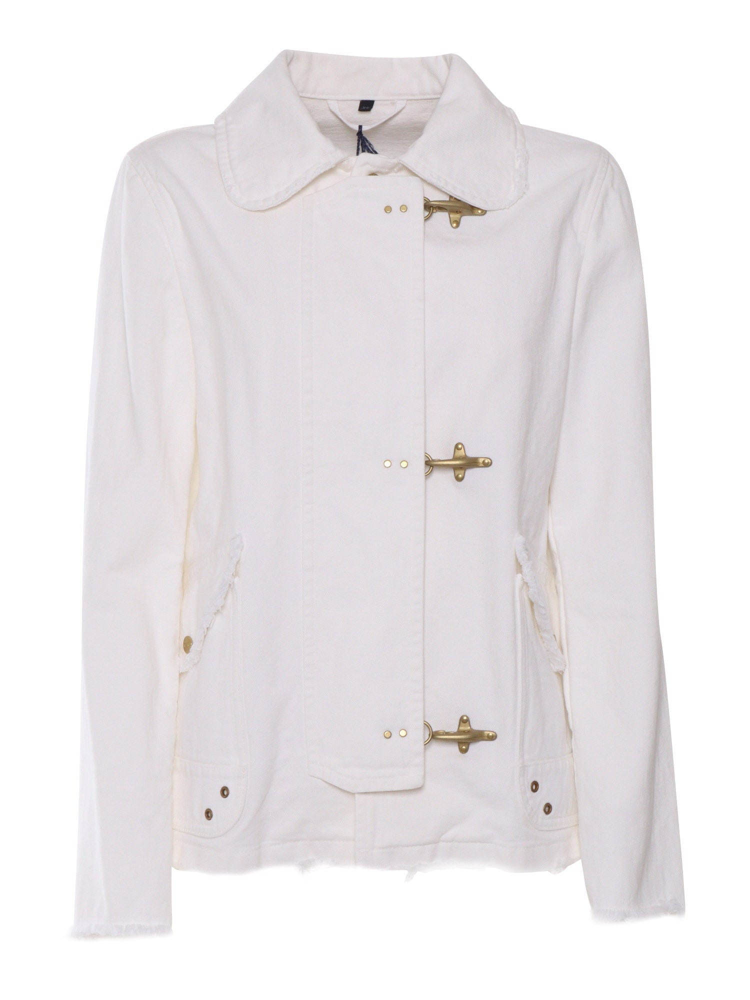 MINI3GANCI COAT White Cotton Heavy Jacket