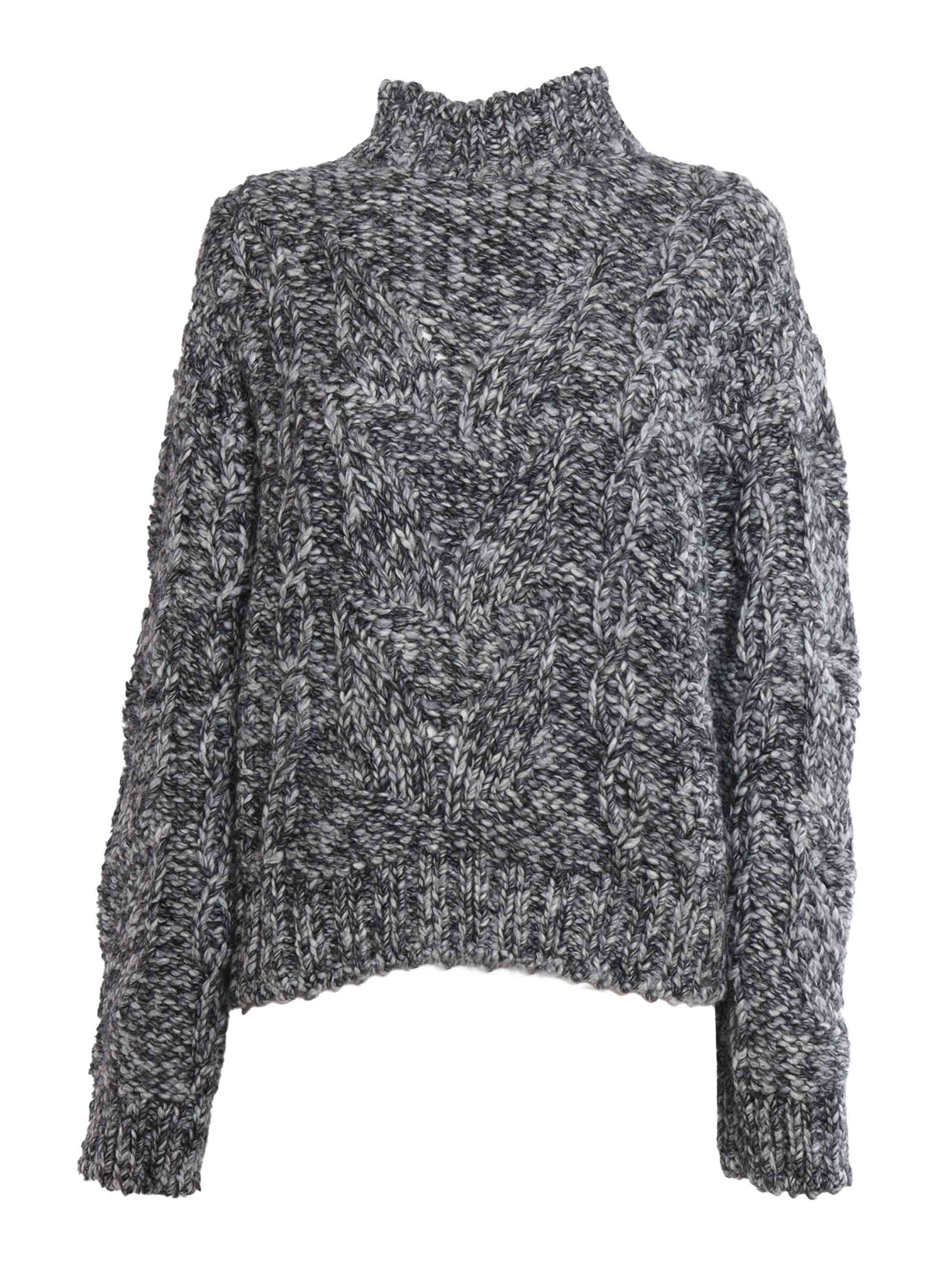 Sweater Wool Acrylic Alpaca Crewneck
