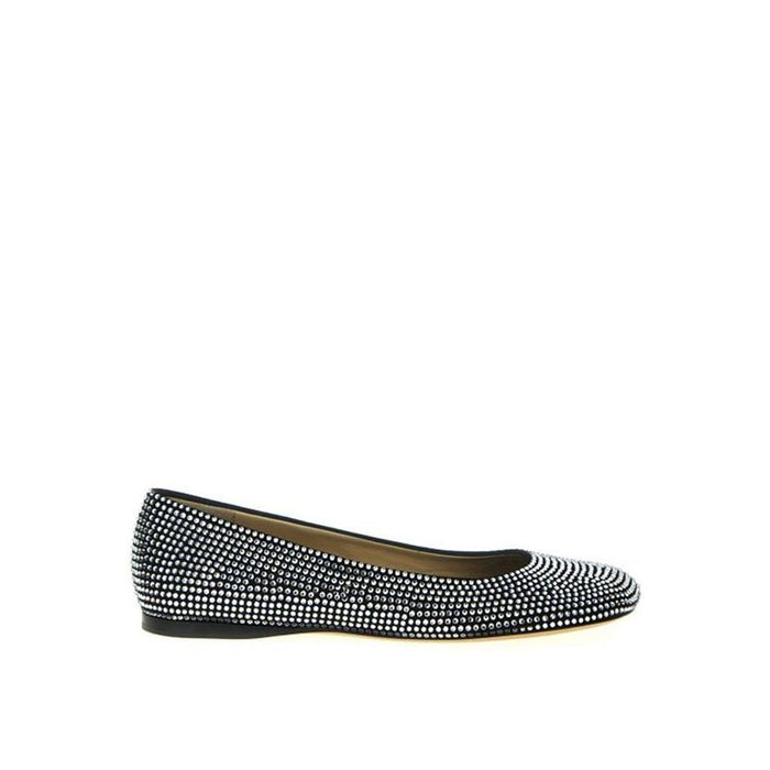 Loewe Toy Strass Ballerina Flats Black Goat Leather