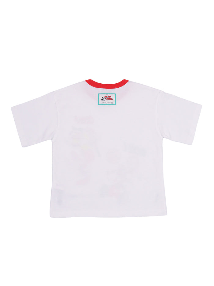 T-Shirt White Cotton Fabric 2 Short Sleeves