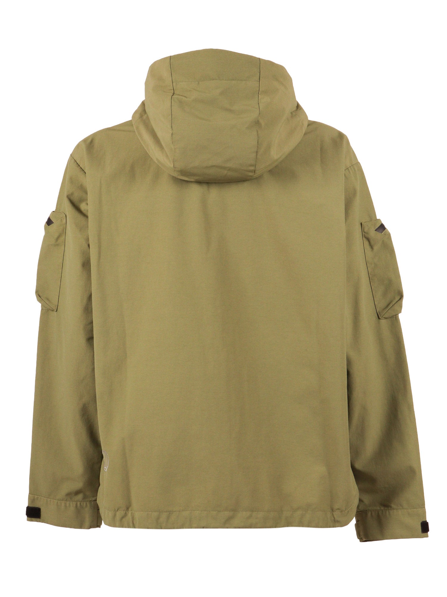 New Sheet Jacket Olivine Green Nylon Elastane Giubbino Corto