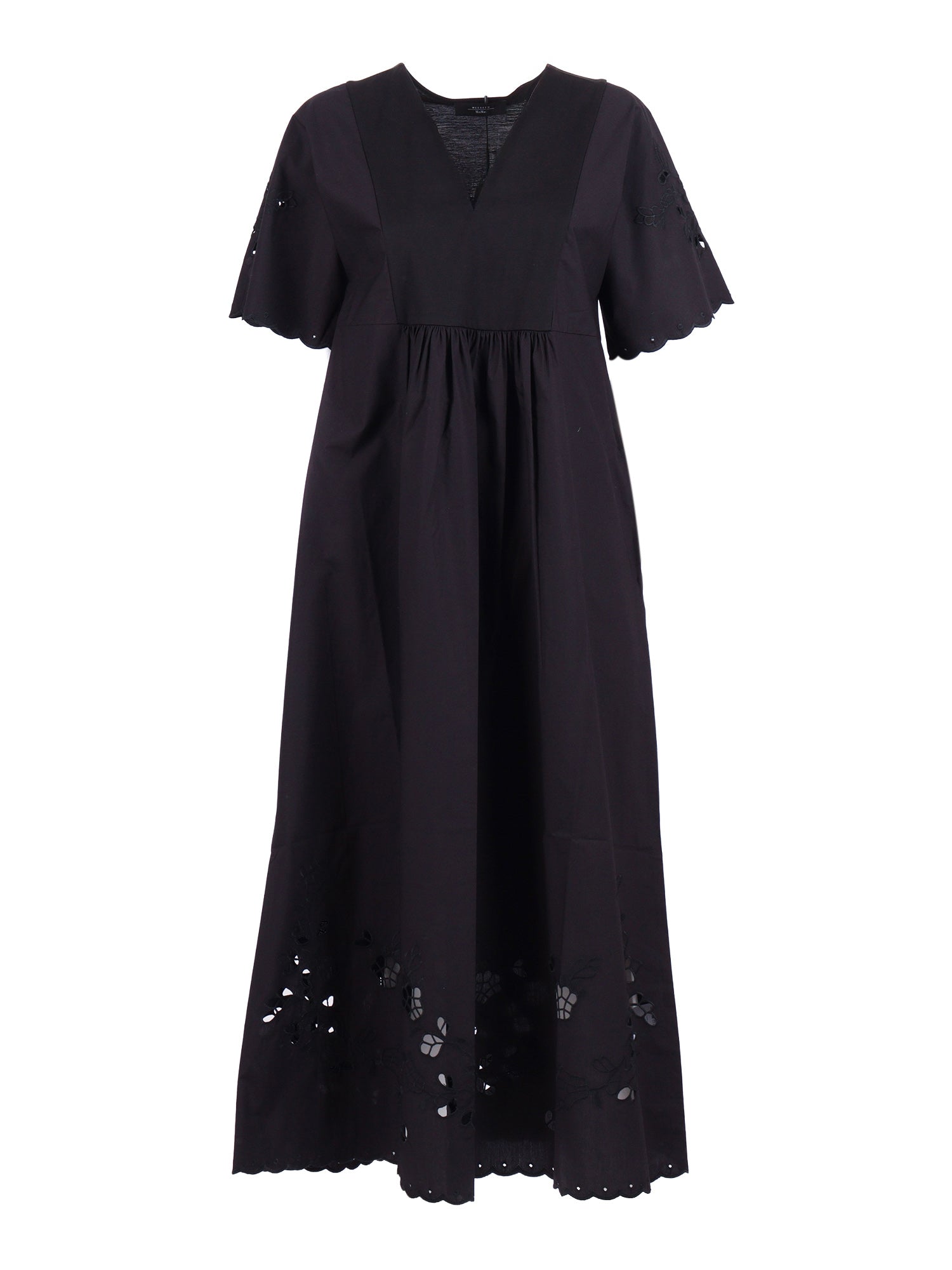 Dress Black Cotton Midi