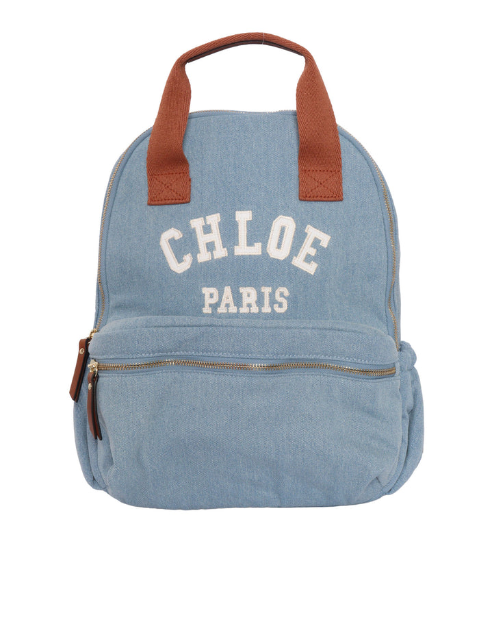 BACKPACK Blue Cotton Fabric 2