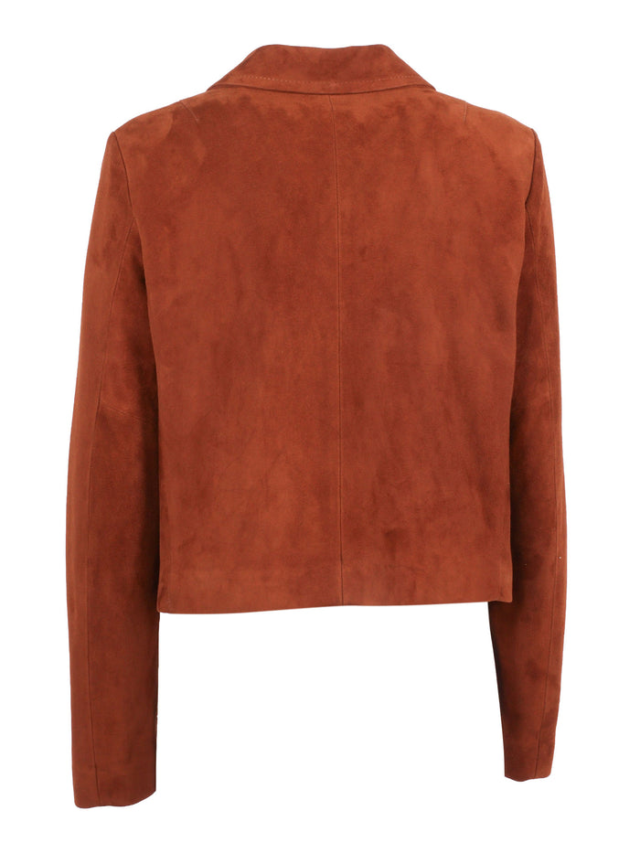 2 Ganci Crop Jacket Brown