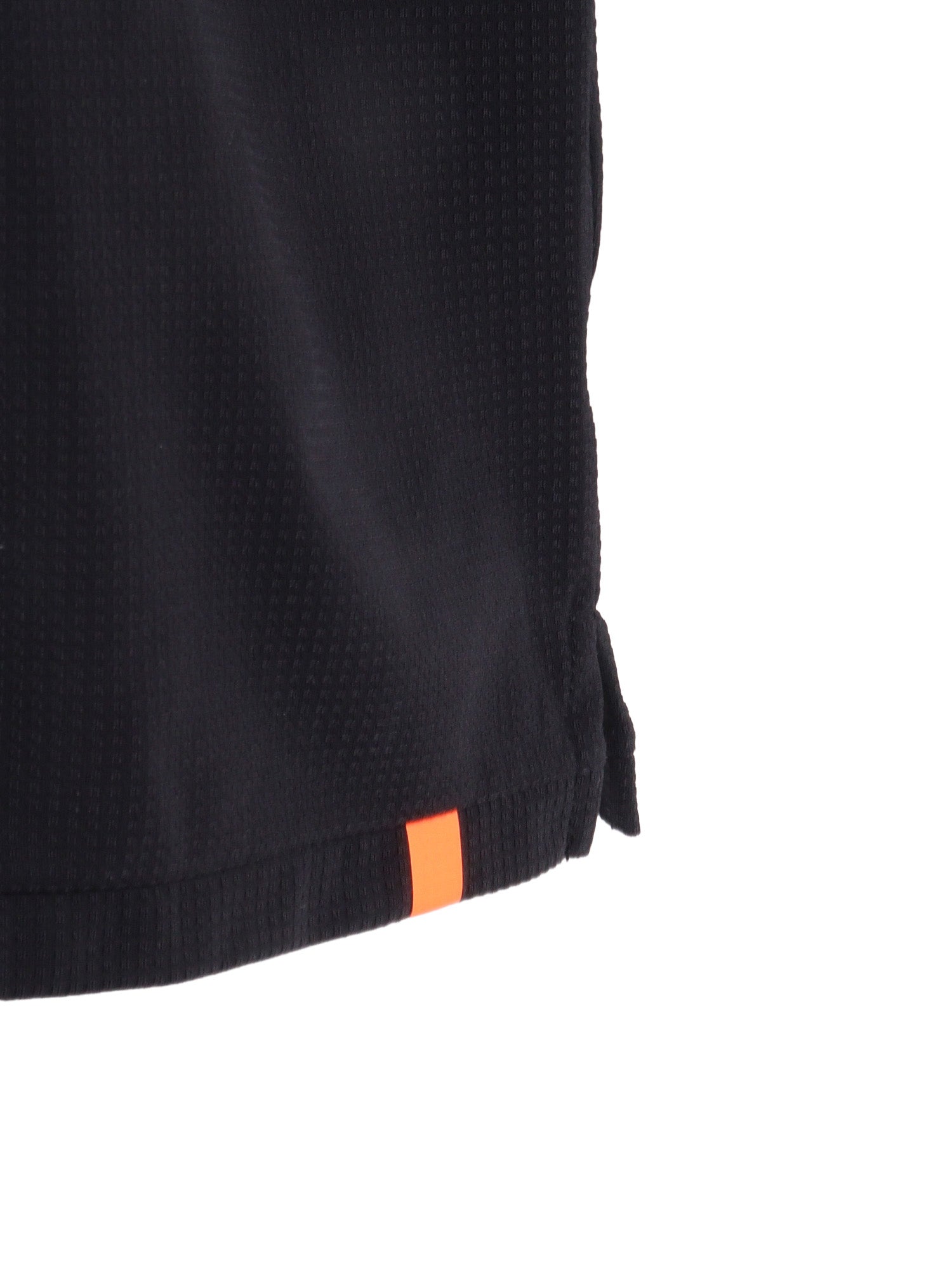 square polo Black Polyamide Elastane Short Sleeves