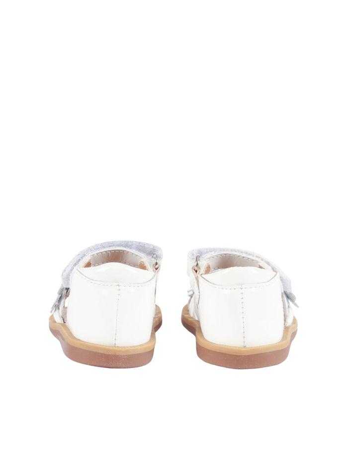 Poppy Multi Flo Shoes White Sandal