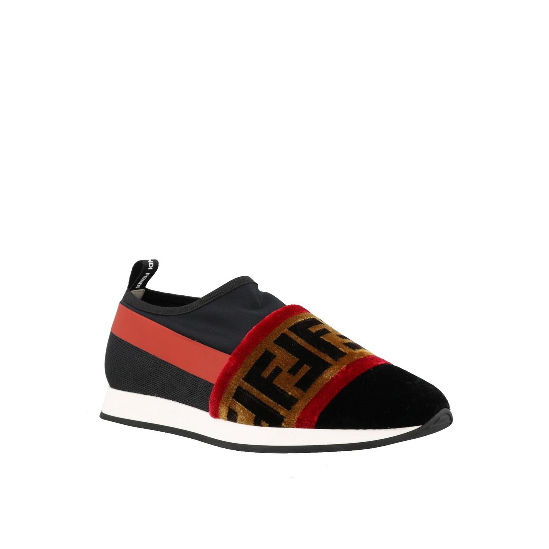 Logo Sneakers Black Fabric