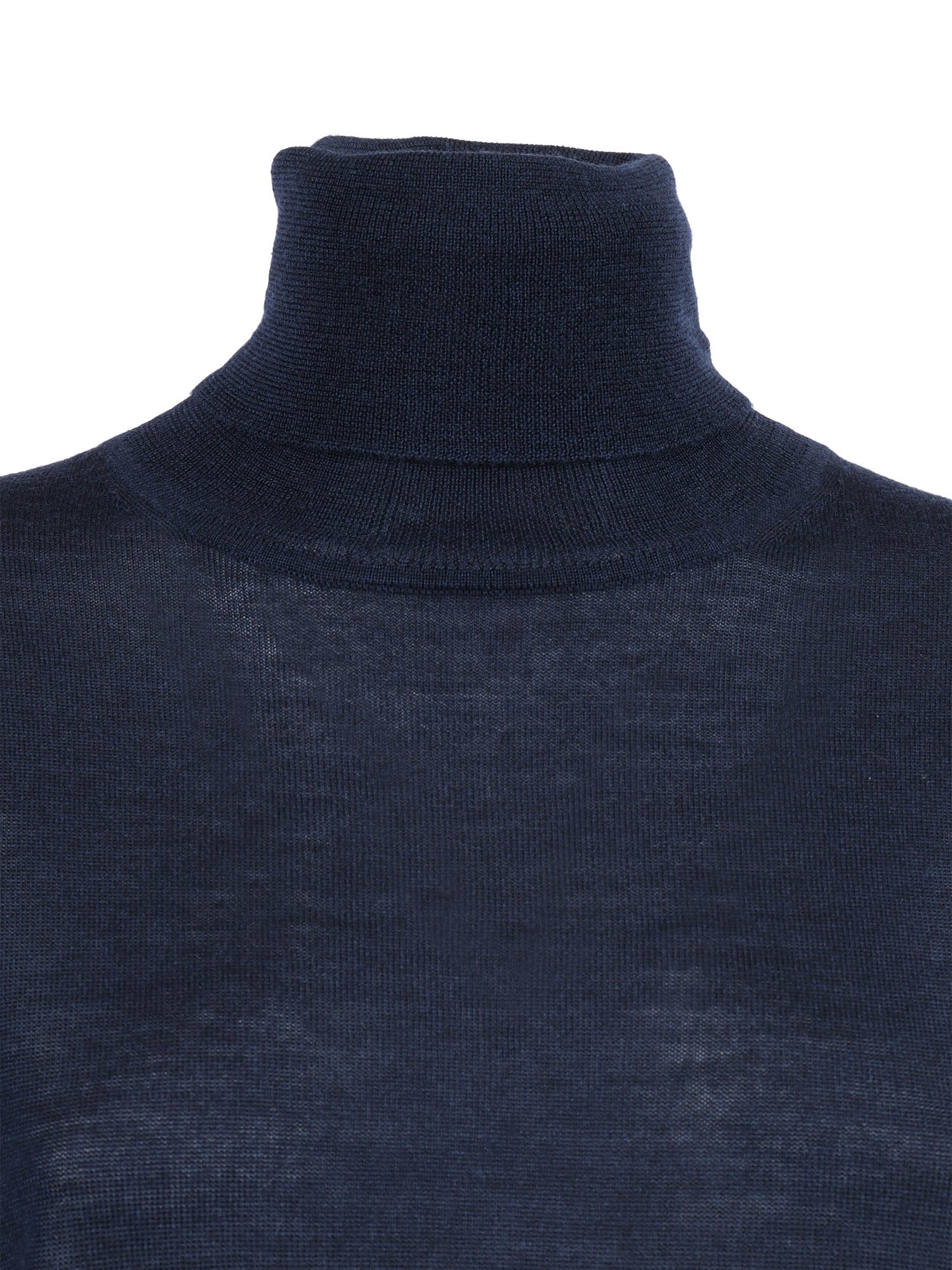 Sweater Blue Wool Silk Cashmere Crewneck