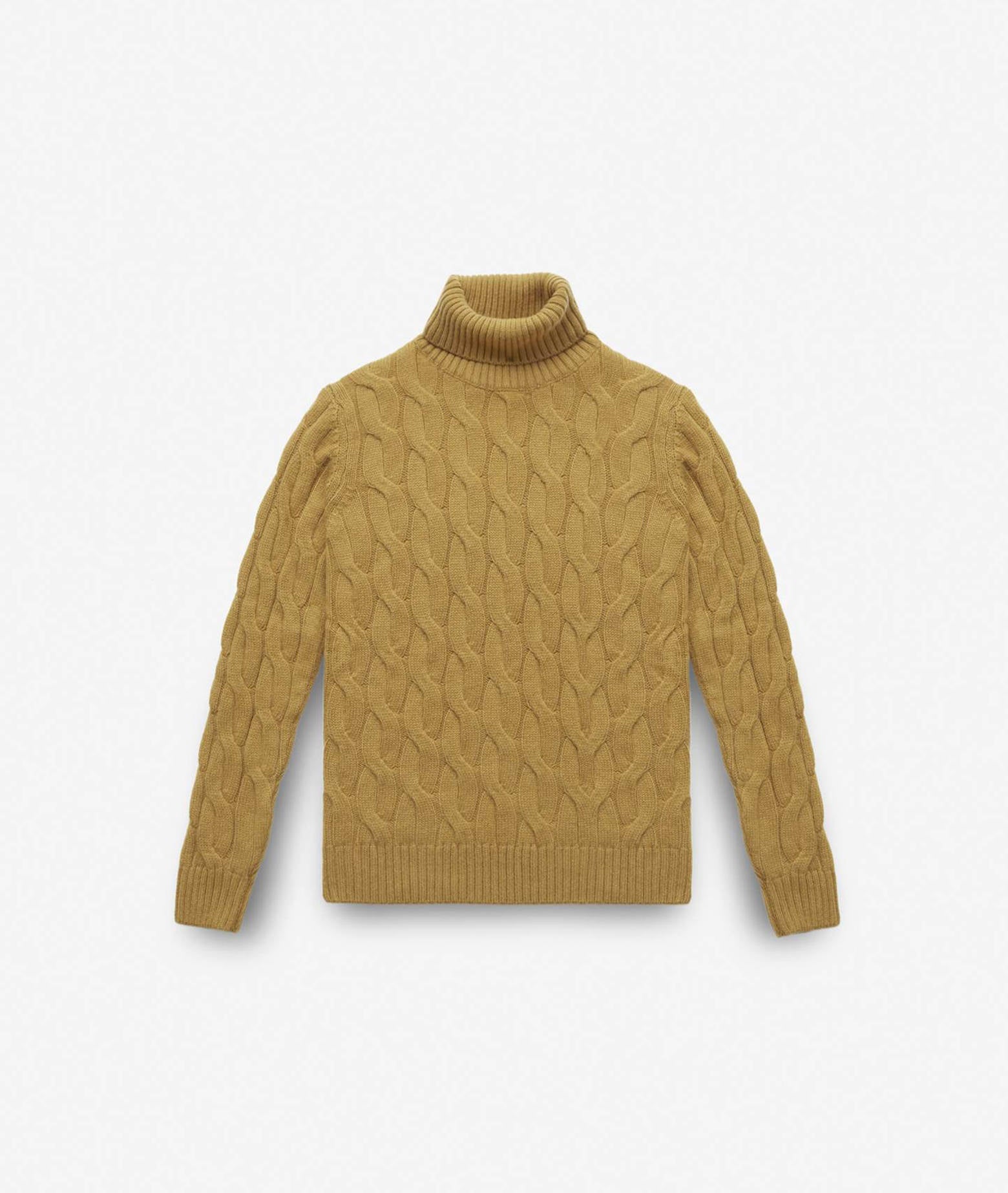 Turtleneck Cashmere Sweater Lapponia Goldenrod Maglieria Dis/lav Pesante