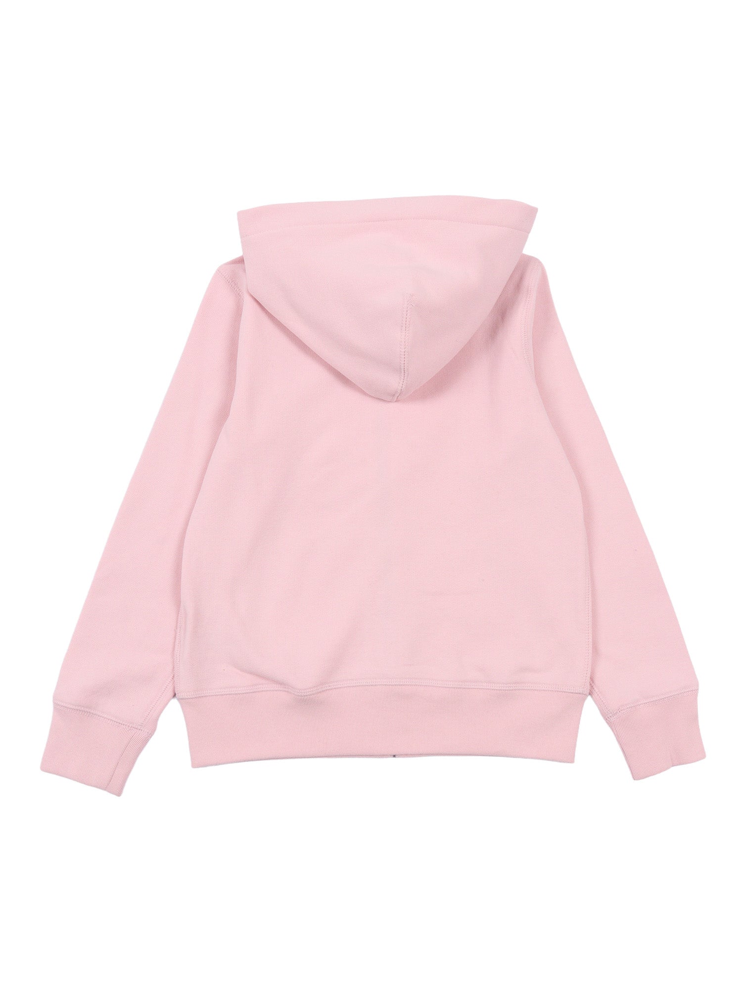 FZ HOODIE-TOPS-KNIT Pink Cotton Polyester Sweatshirt