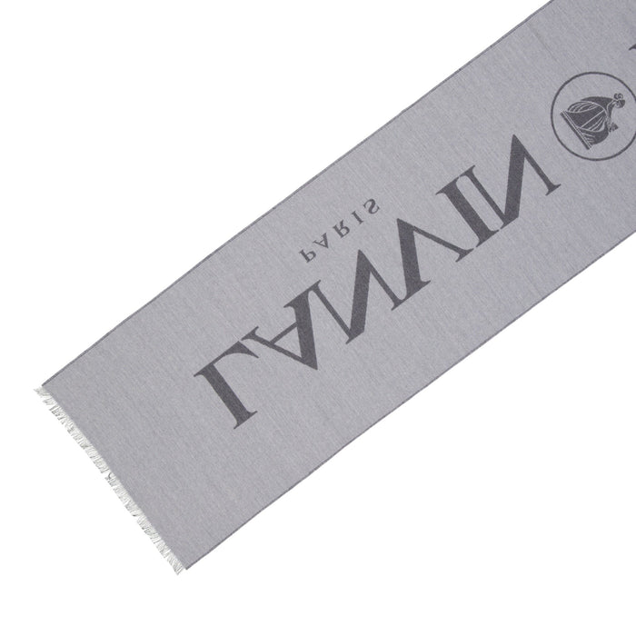 Lanvin Wool And Silk Scarf Gray Virgin