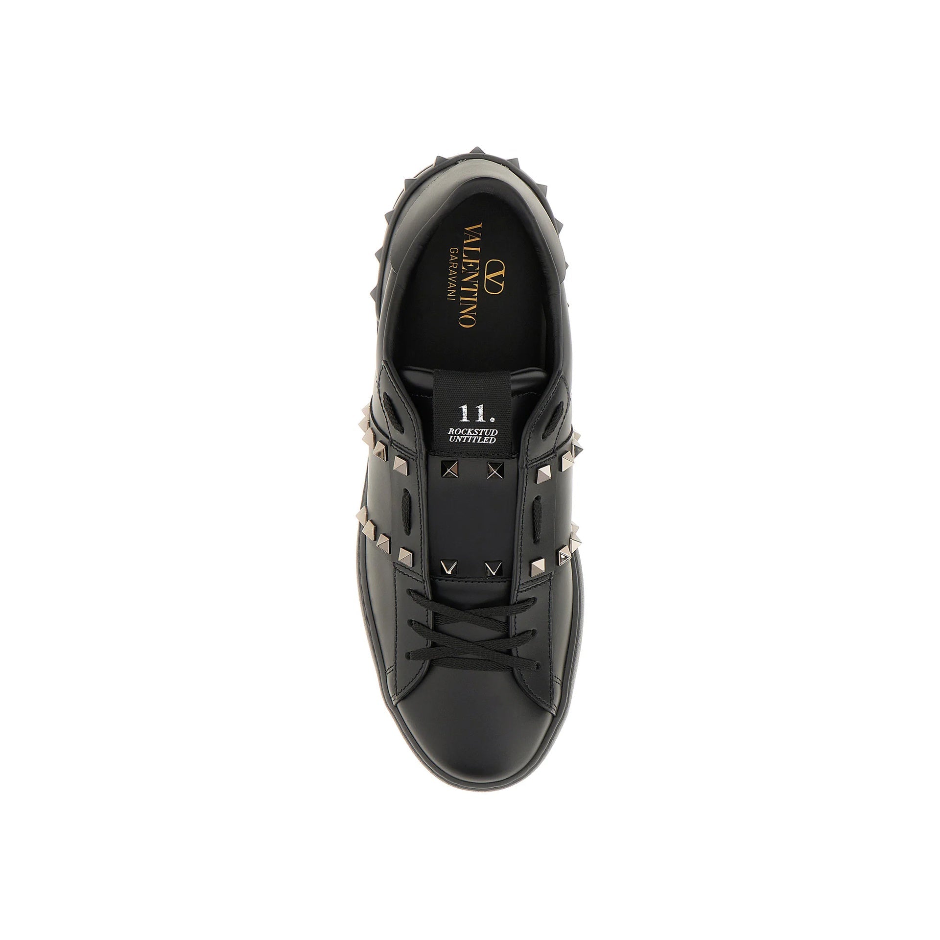 Garavani Rockstud Untitled Sneakers Black Leather