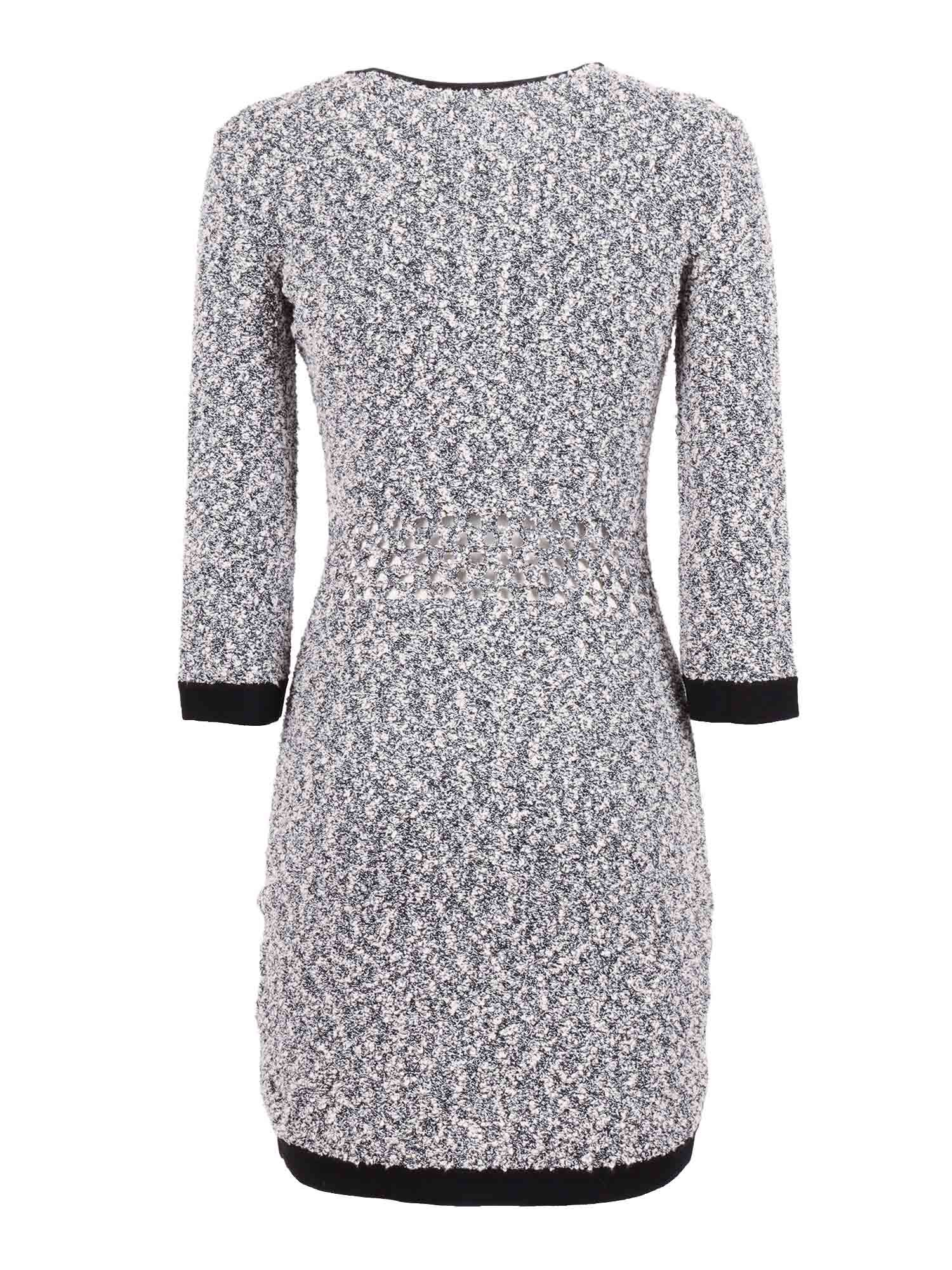 Womans Knitted Dress Black Midi