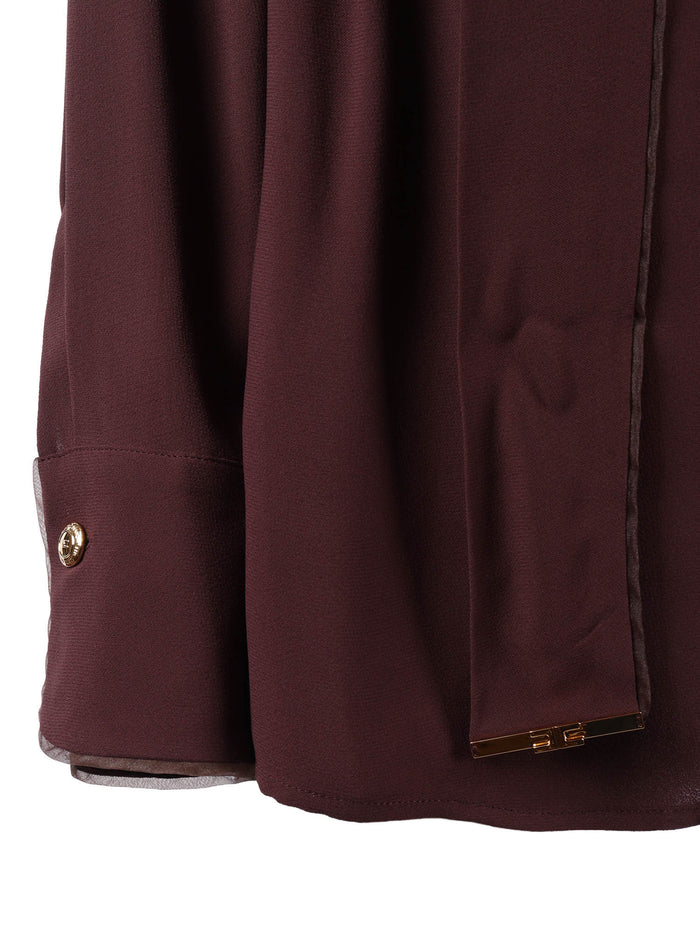 SHIRT Brown Viscose