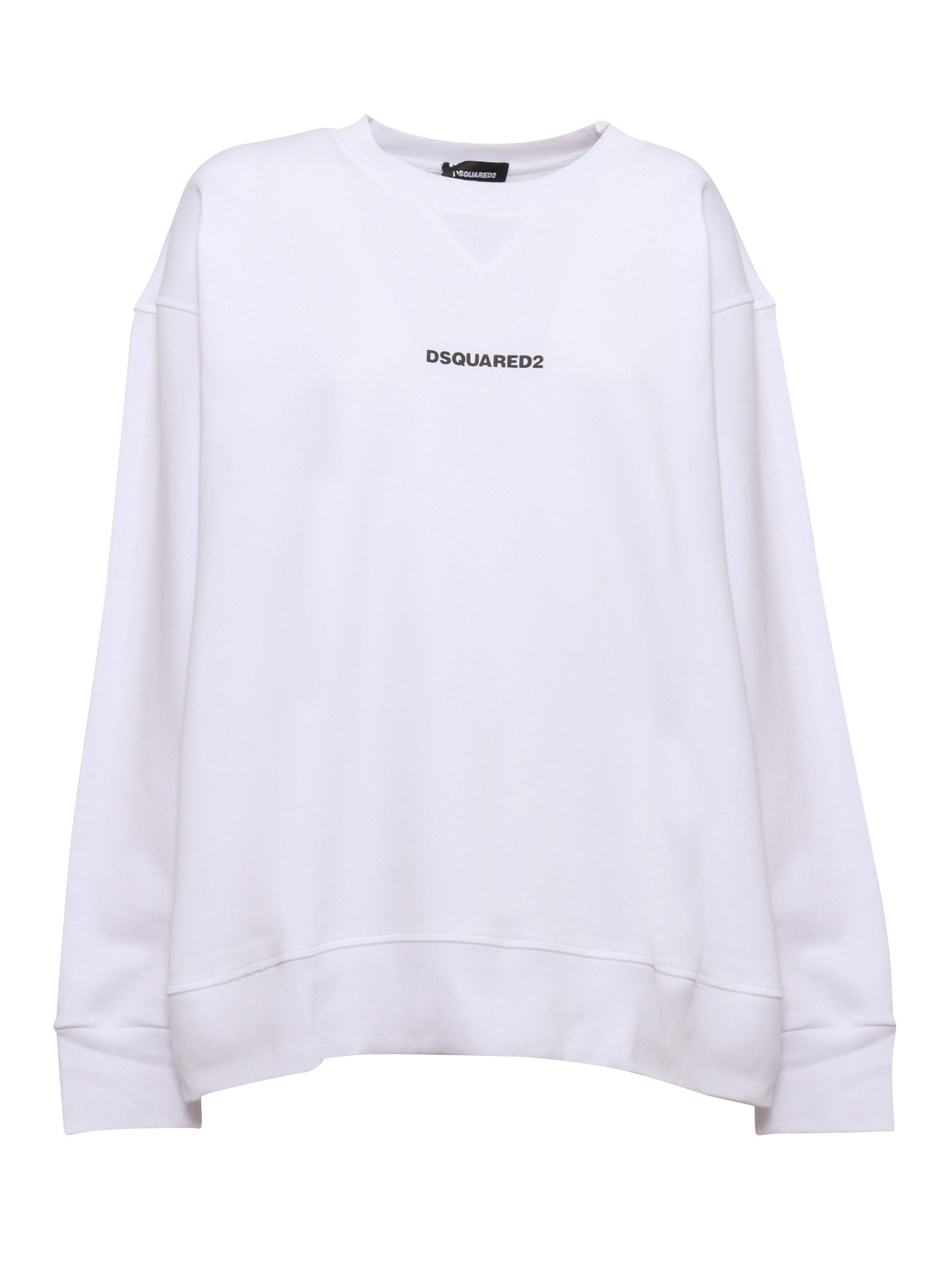 Sweaters White Cotton Crewneck