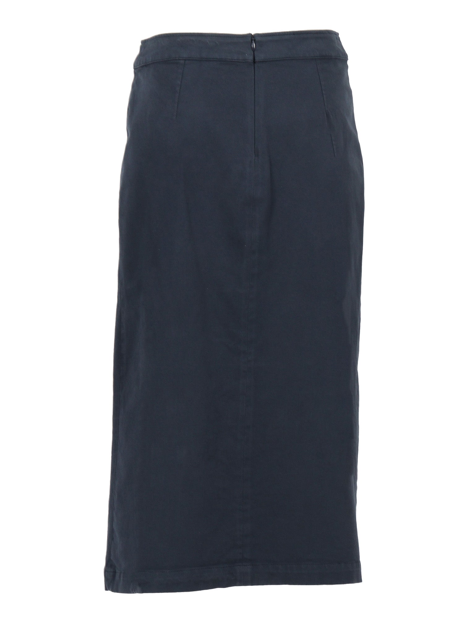 Skirt Blue Cotton Elastane