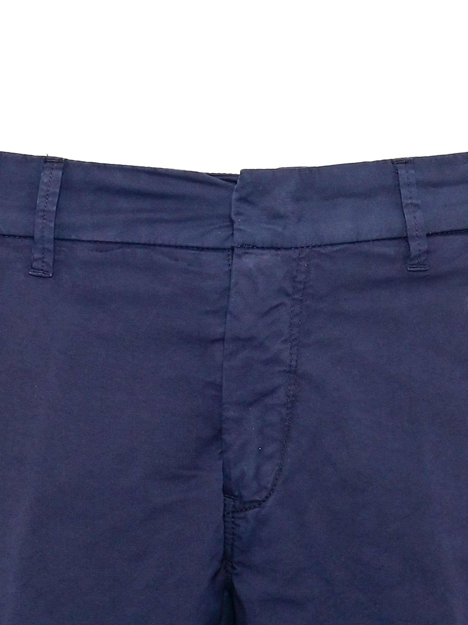 SHORT CHINO TINTO CAPO SLIM FIT Blue Cotton Elastane
