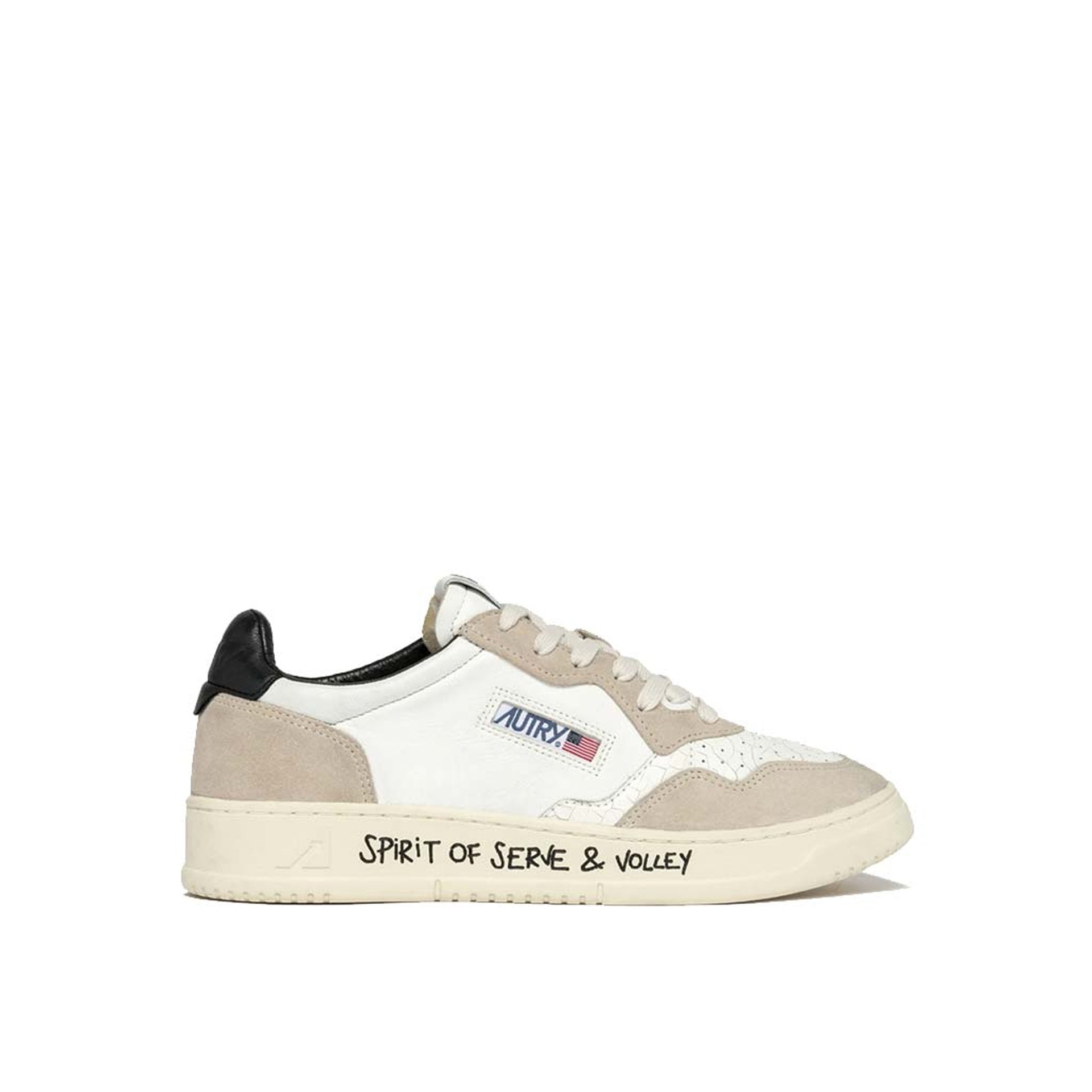 Autry Medalist Low Sneakers White Goat Leather