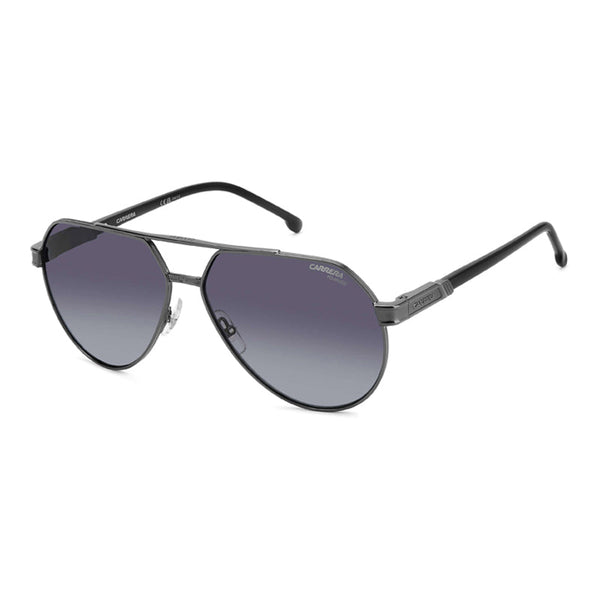 Carrera Sunglasses Aviator Full Rim, Dark Ruthenium Frame And Grey Gradient Polarized Lens Carrera1067-S0kj1wj One Color