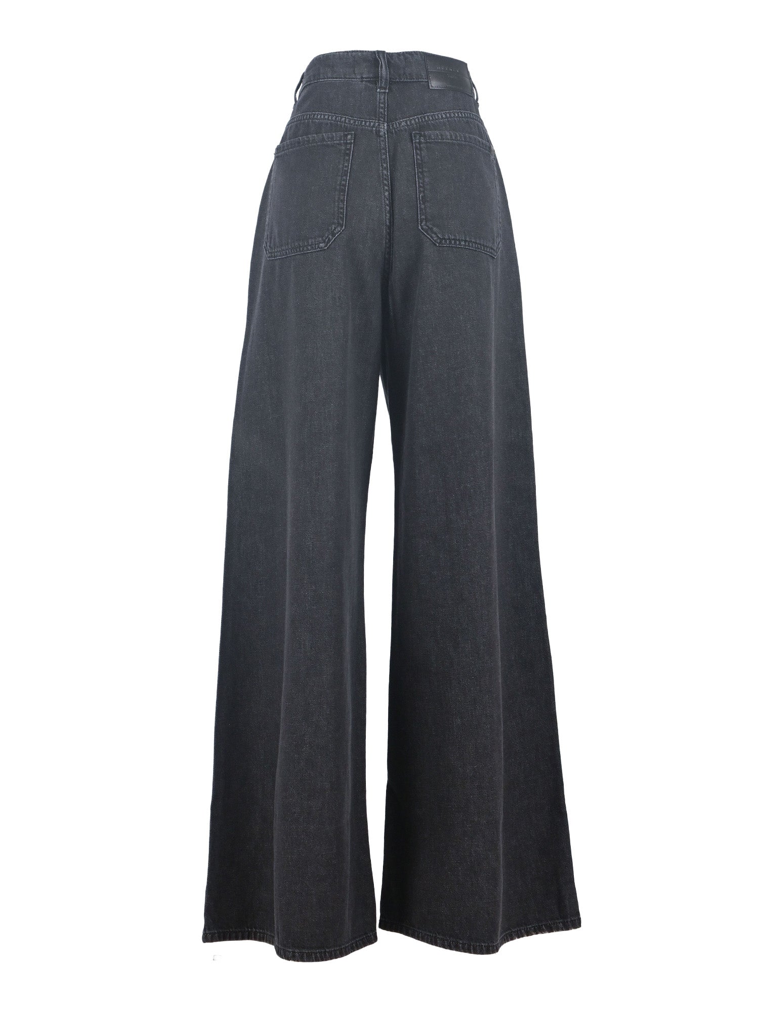 TROUSERS Black Cotton Pant