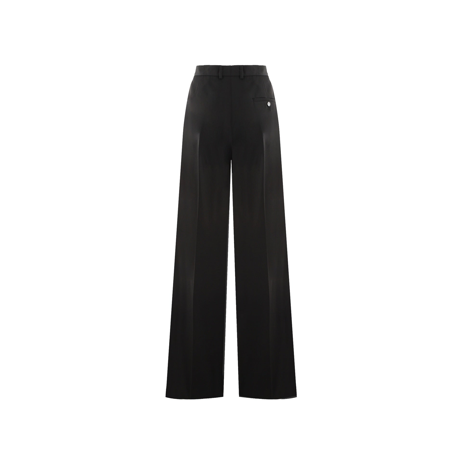 Wool Flared Pants Black