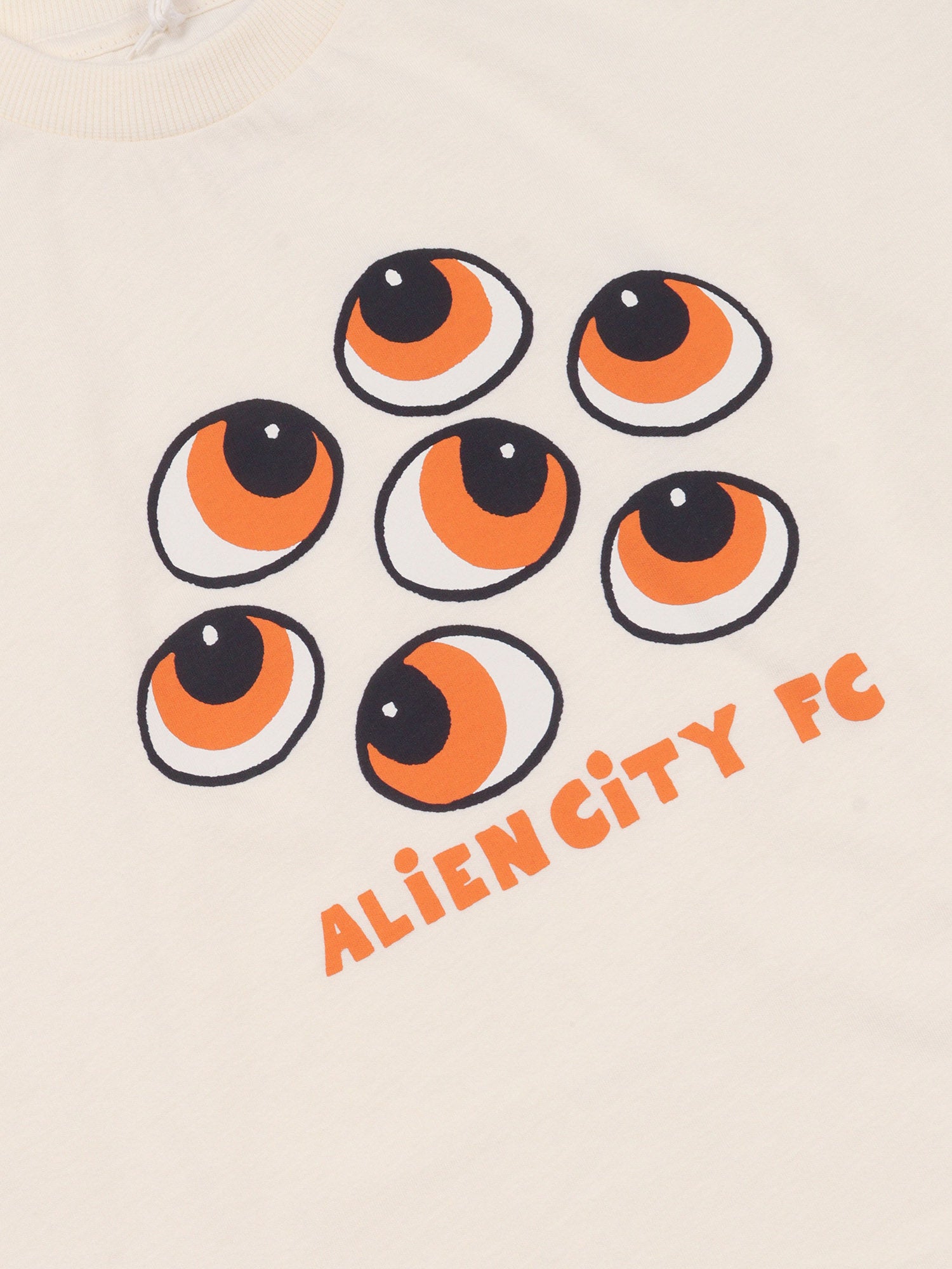 Eyes Sp Ss Tee White Organic Cotton Short Sleeves T-shirt